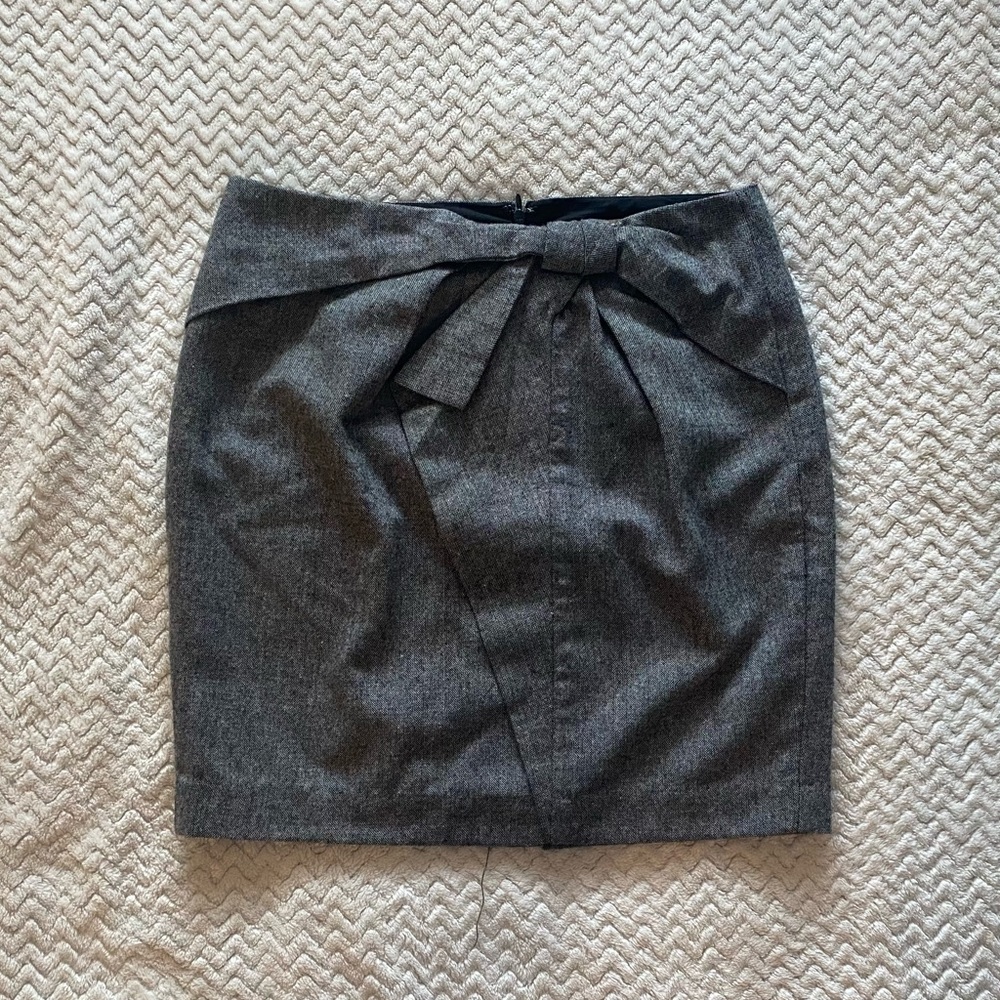 Gray Tweed Skirt